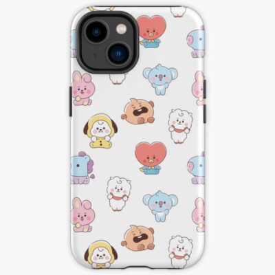Bts Character Pattern Kpop Theme Iphone Case