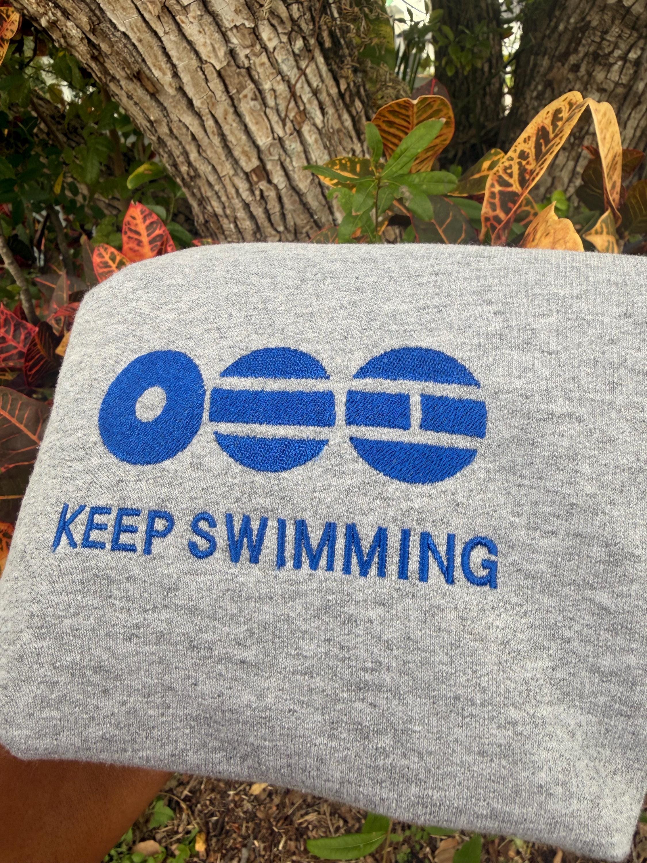 Bangtan Keep Swimming Embroidered Sweatshirt - Image 2