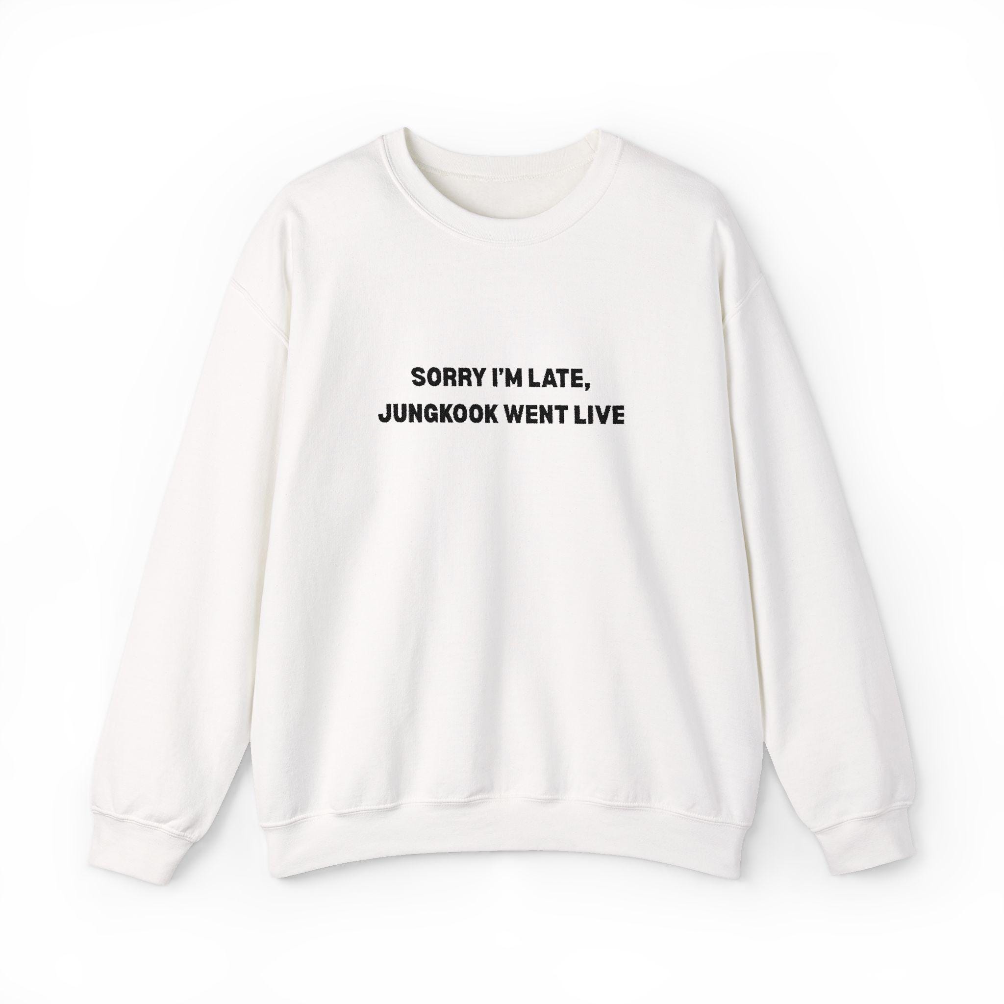 BTS Jungkook Went Live Embroidered Sweatshirt - Image 2