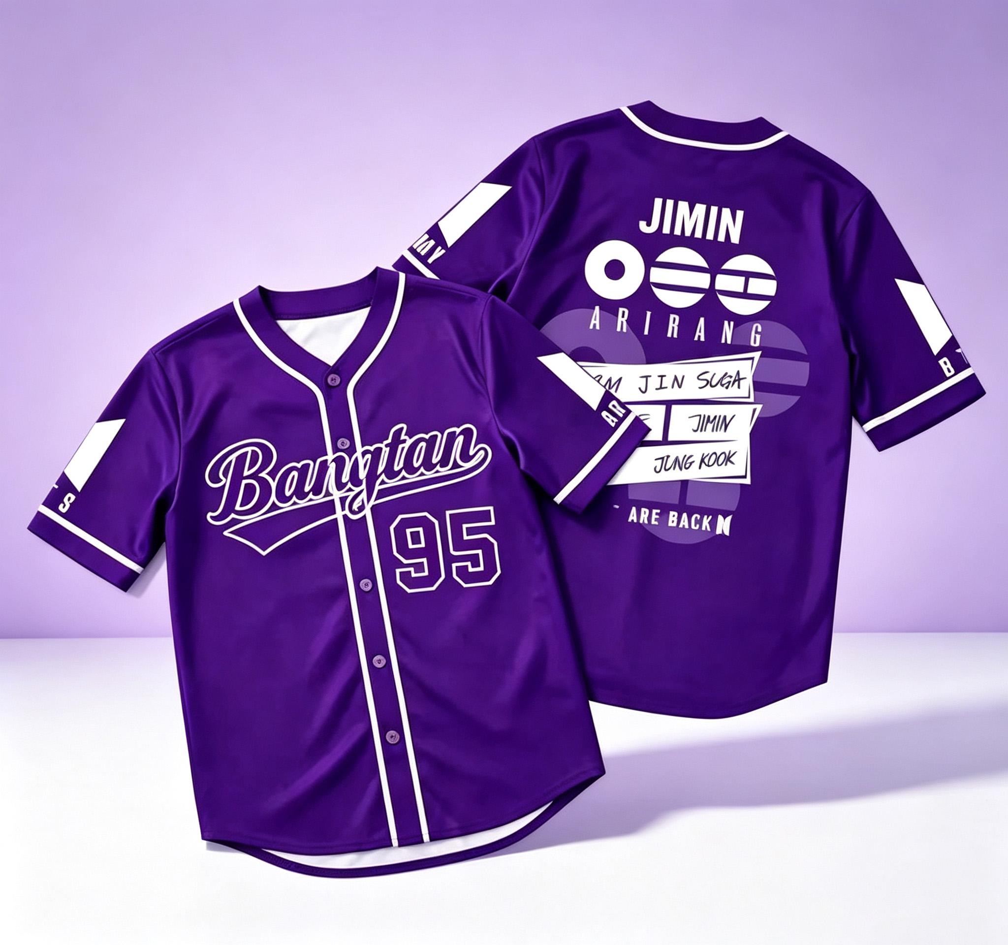 BTS World Tour Arirang Baseball Jersey - Image 6
