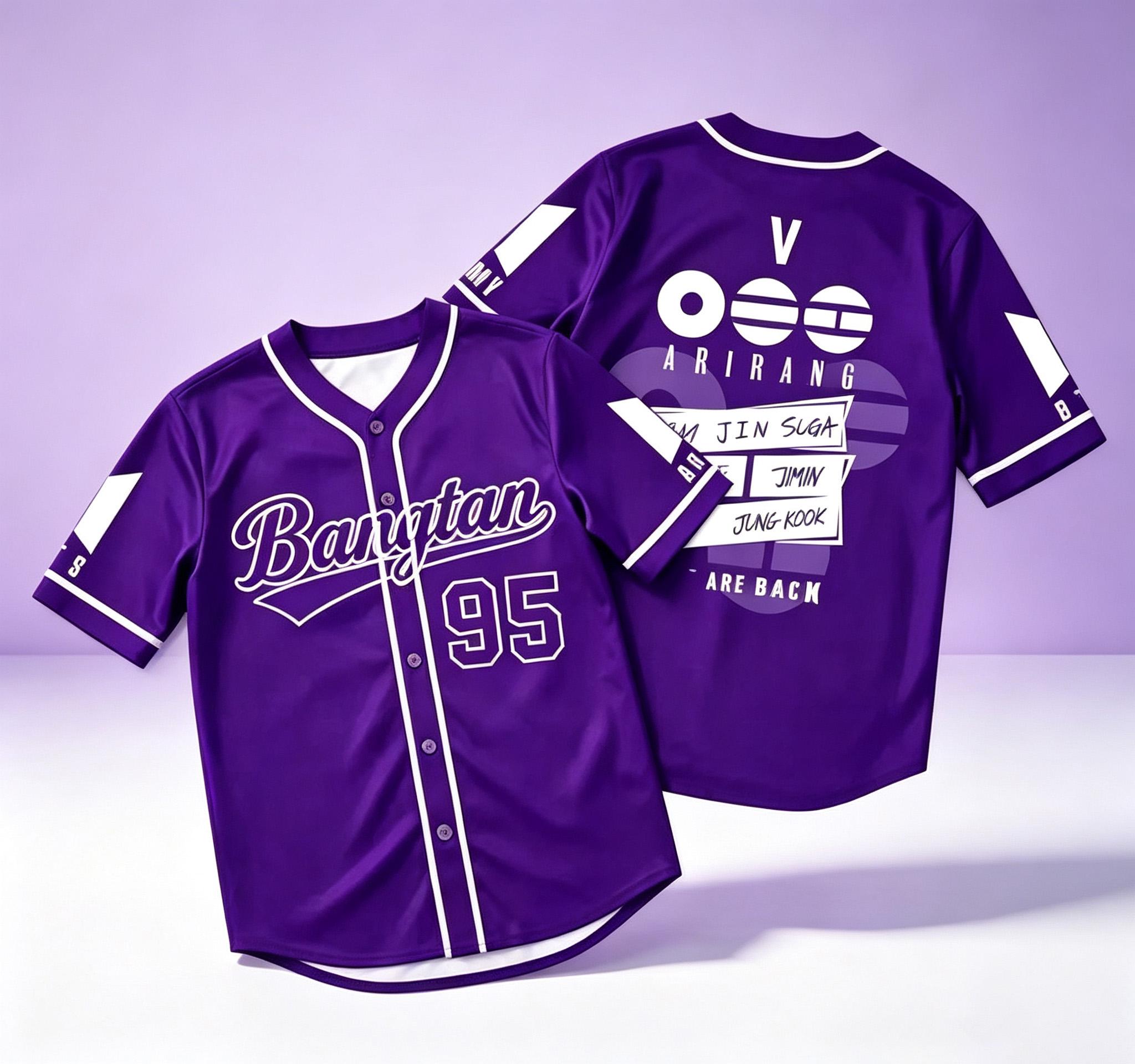 BTS World Tour Arirang Baseball Jersey - Image 8