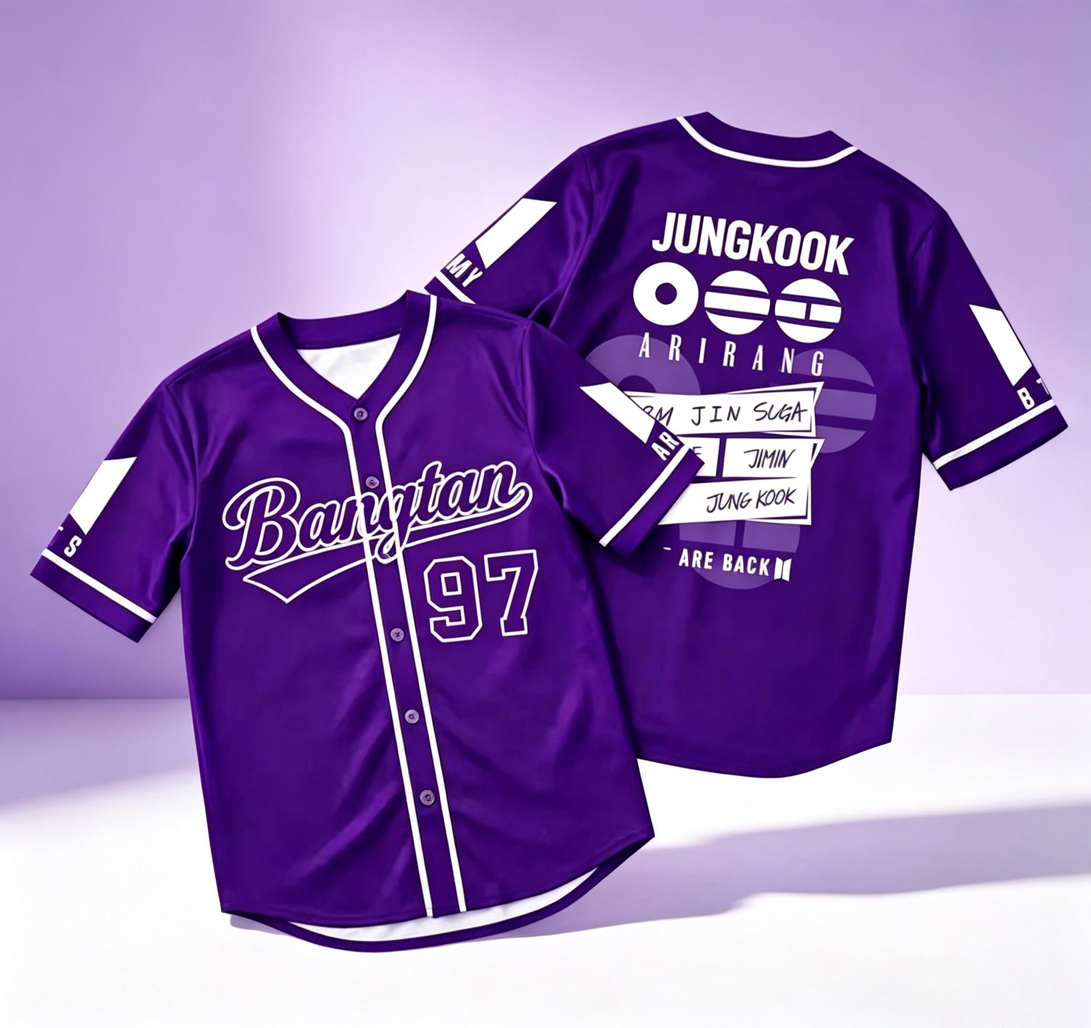 BTS World Tour Arirang Baseball Jersey - Image 7