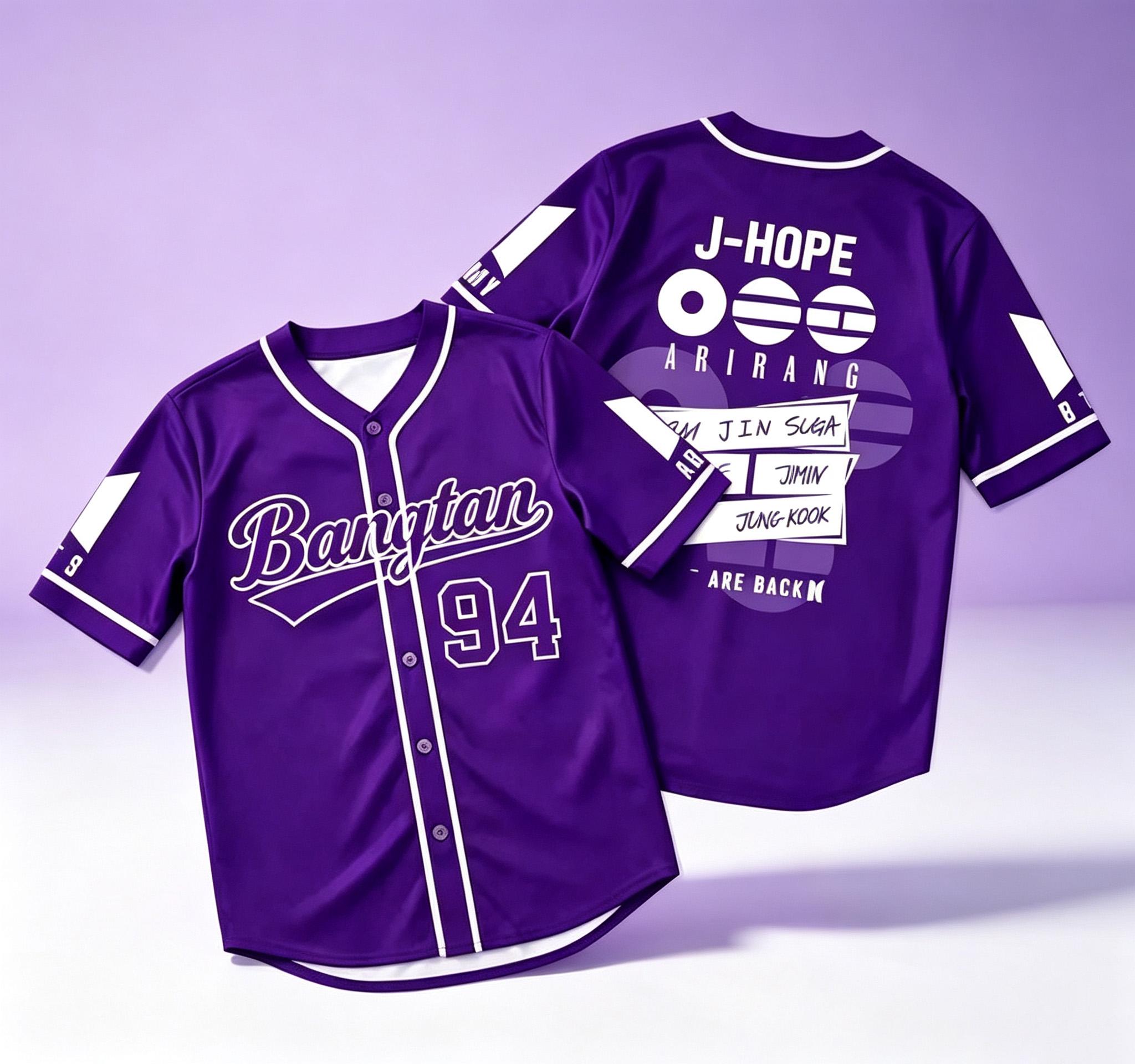 BTS World Tour Arirang Baseball Jersey - Image 5