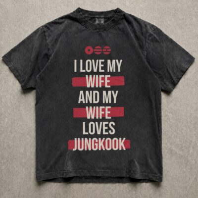 BTS Wife Loves Bangtan Washed T-shirt