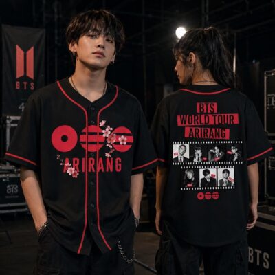 BTS Arirang Cherry Blossom Tour Baseball Jersey