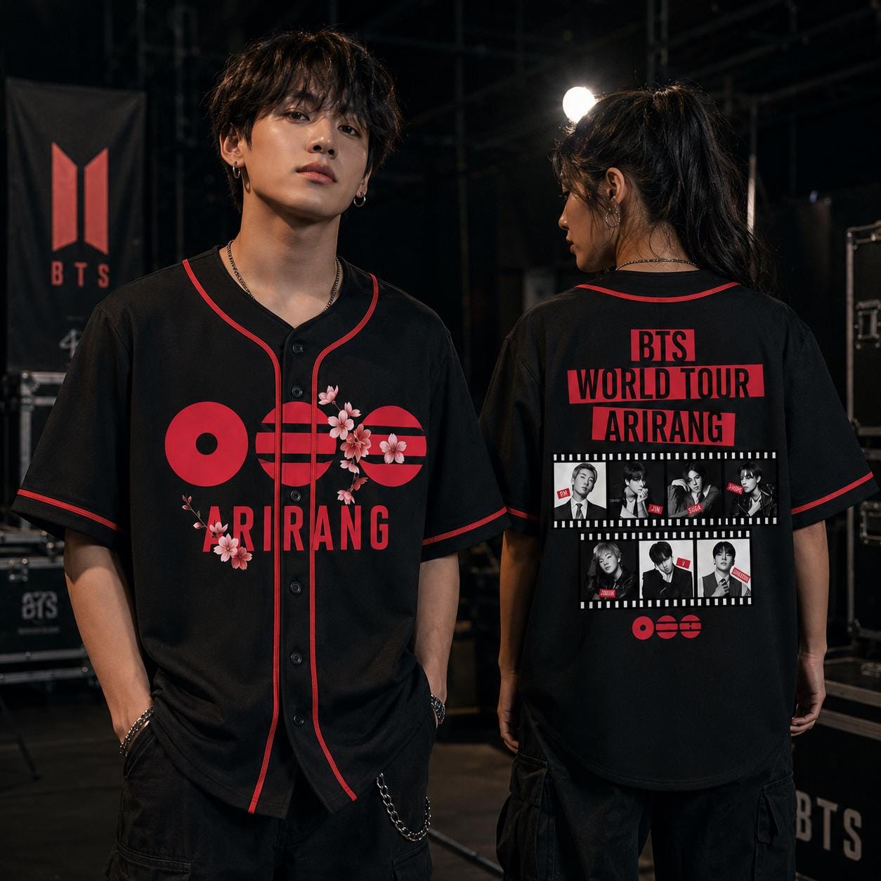 BTS Arirang Cherry Blossom Tour Baseball Jersey