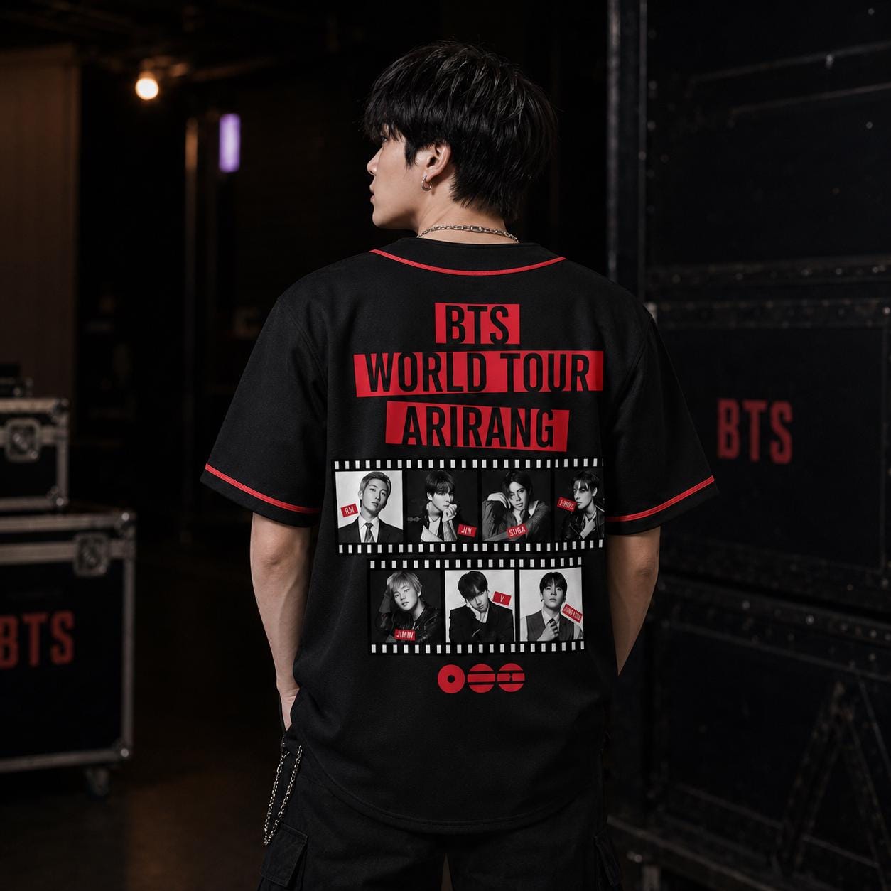 BTS Arirang Cherry Blossom Tour Baseball Jersey - Image 2