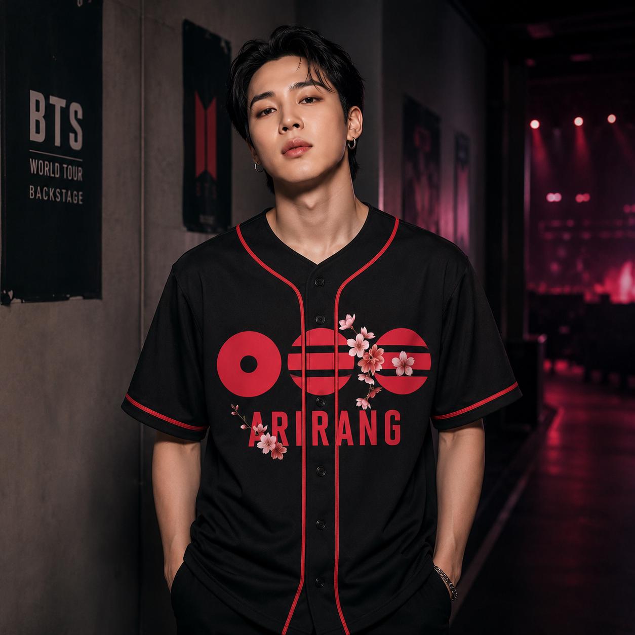 BTS Arirang Cherry Blossom Tour Baseball Jersey - Image 3