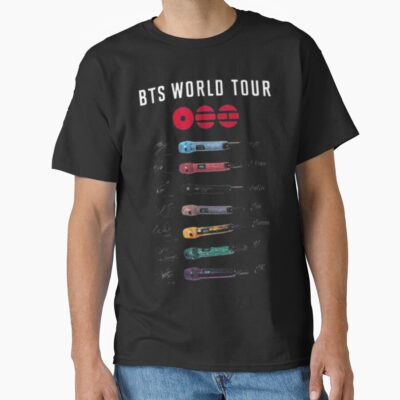 BTS Concert Microphone Retro Design T-shirt