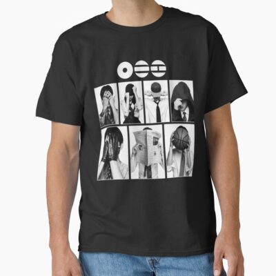 BTS Member Photo Grid Design T-shirt