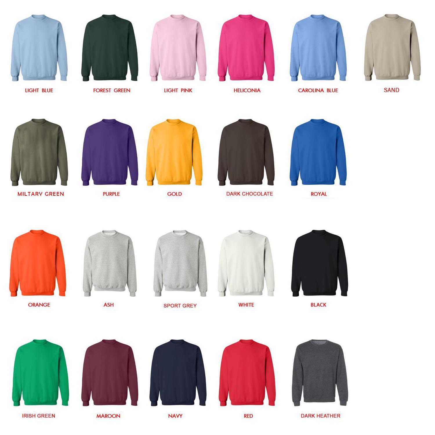 sweatshirt color chart - BTS Store UK